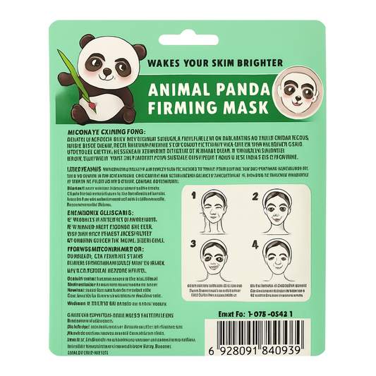 Mascarilla Facial Reafirmante Panda – Firmeza y Diversión
