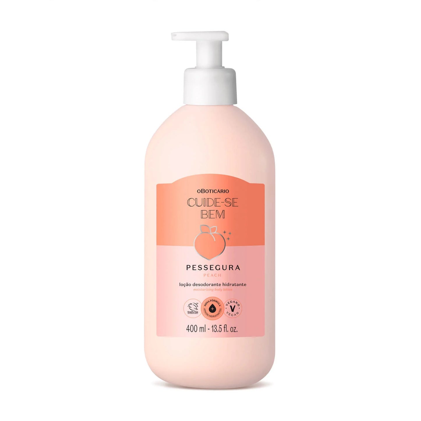 Crema Hidratante Corporal Cuide-se Bem Pessegura – 400 ml
