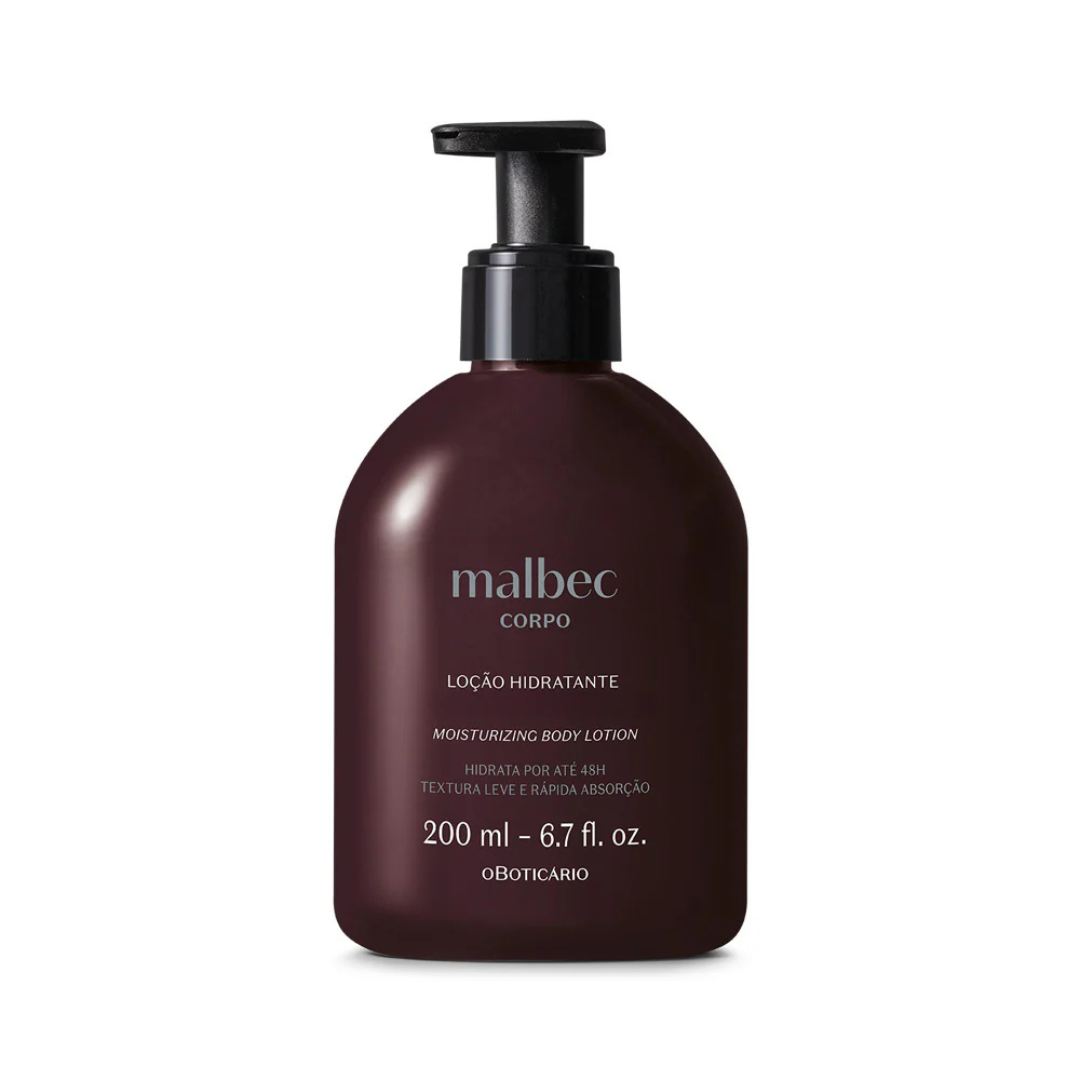 Malbec Loción Hidratante Corporal – 200ml (V3): Hidratación con Carácter
