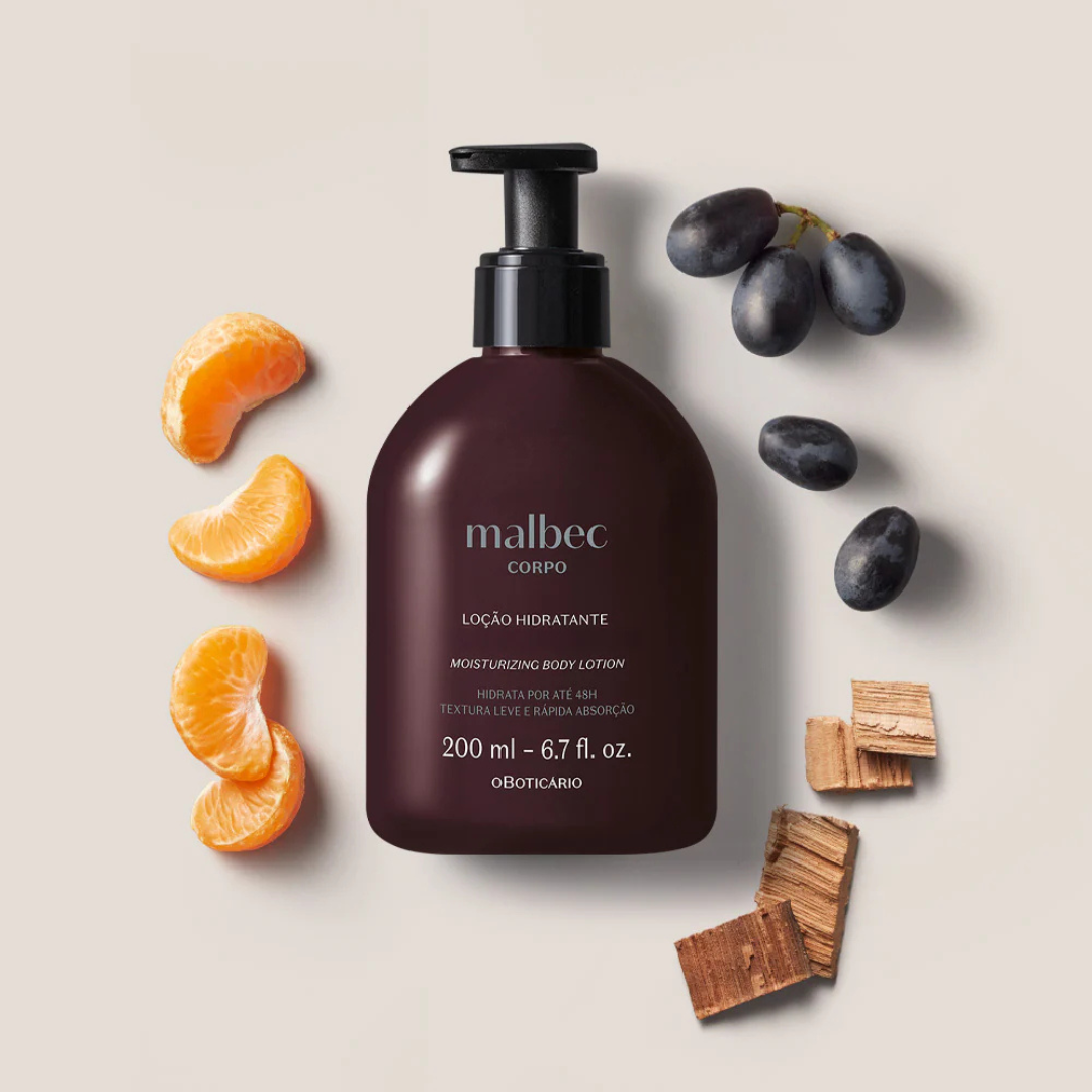 Malbec Loción Hidratante Corporal – 200ml (V3): Hidratación con Carácter