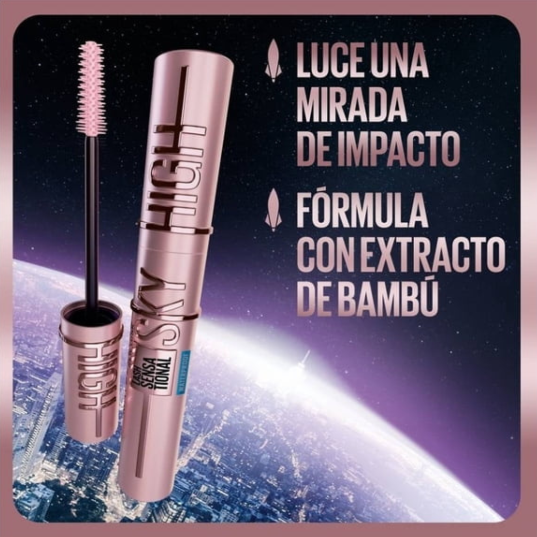 Máscara de Pestañas Lash Sensational Sky High – Washable | Maybelline