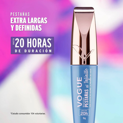 Máscara de Pestañas Al Infinito de Vogue – Alargamiento Extremo Waterproof