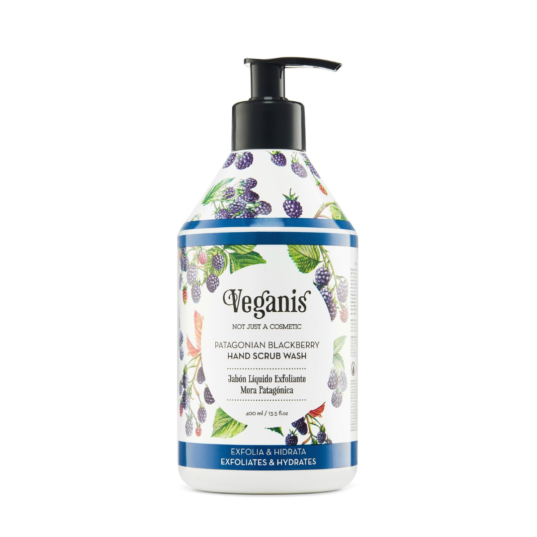 Jabón Líquido Exfoliante – Mora & Aceite de Oliva Orgánico 400 g | Veganis