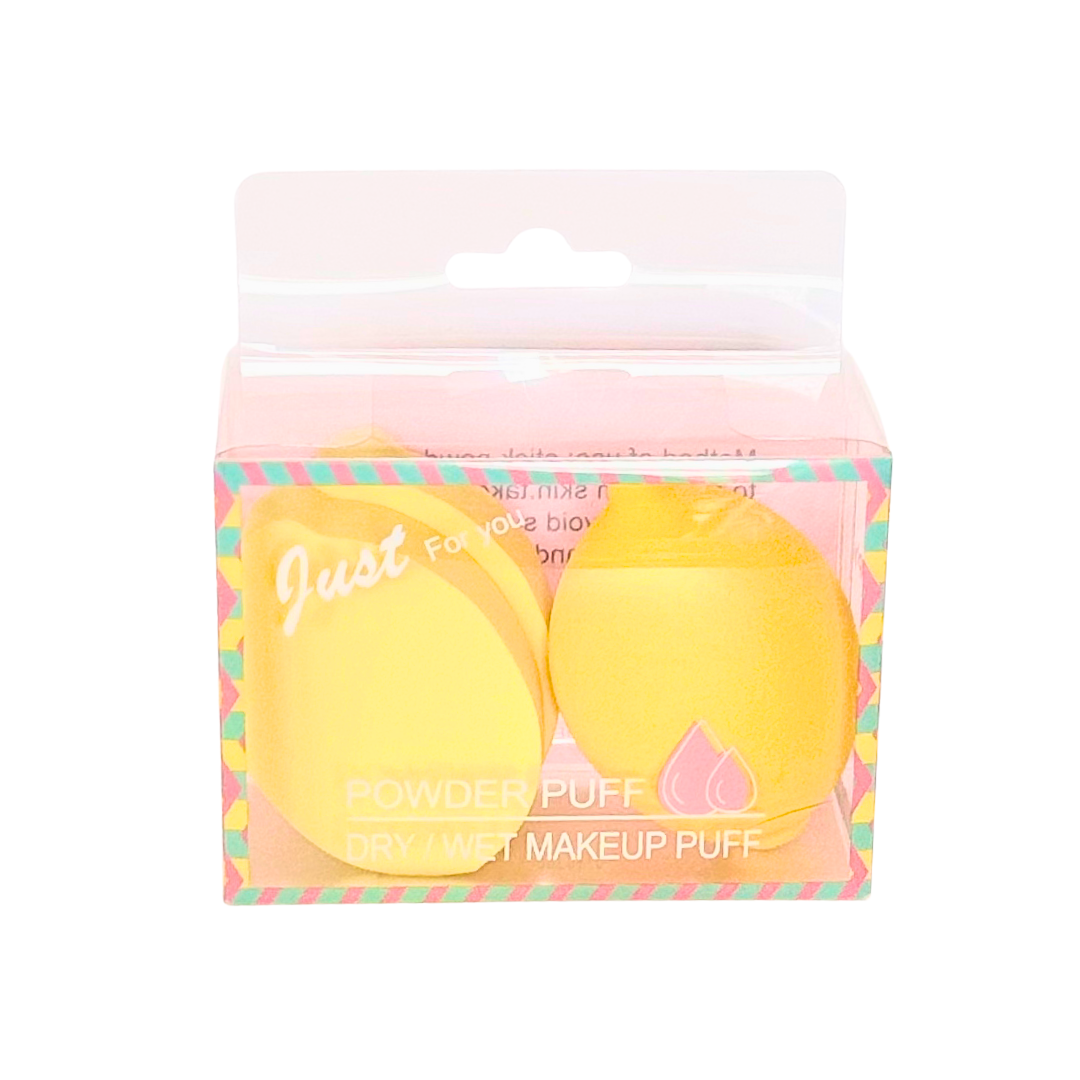 Esponja para Maquillaje Powder Puff - Color Amarillo