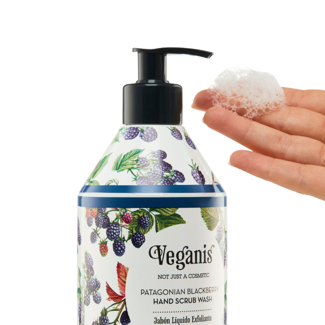 Jabón Líquido Exfoliante – Mora & Aceite de Oliva Orgánico 400 g | Veganis