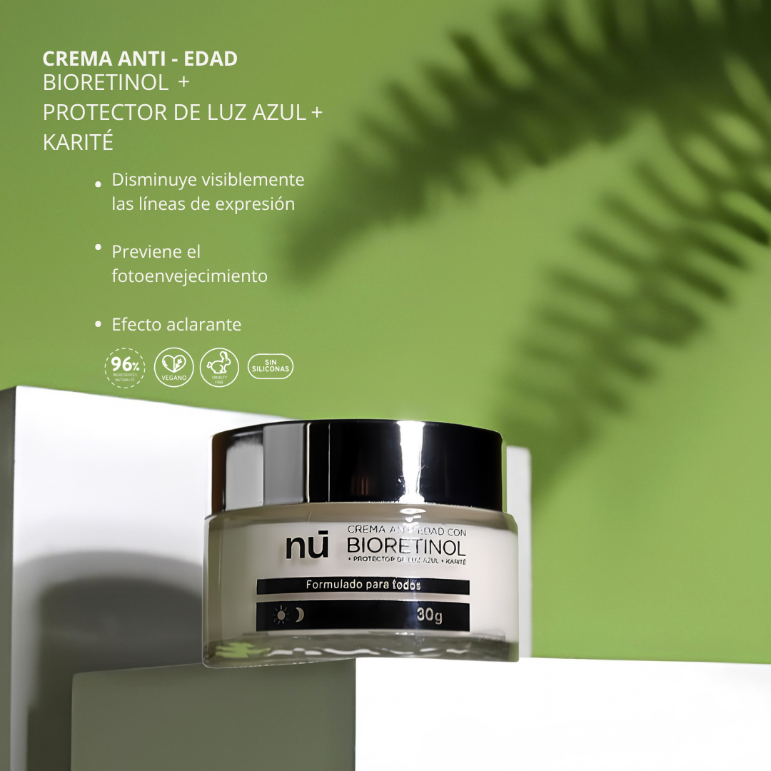 NÚ Crema Facial Anti-Edad con Bioretinol – 50 g