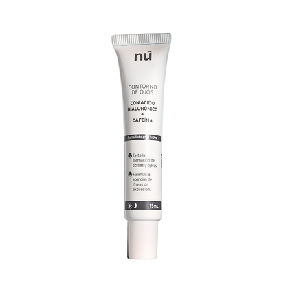 NÚ Contorno de Ojos con Ácido Hialurónico y Cafeína – 15 ml