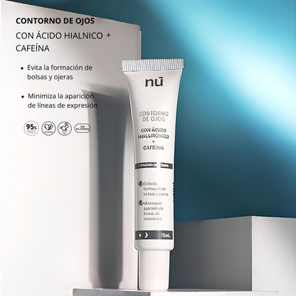 NÚ Contorno de Ojos con Ácido Hialurónico y Cafeína – 15 ml