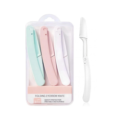 Set de Depiladores y Perfiladores Faciales Plegables – 3 Piezas