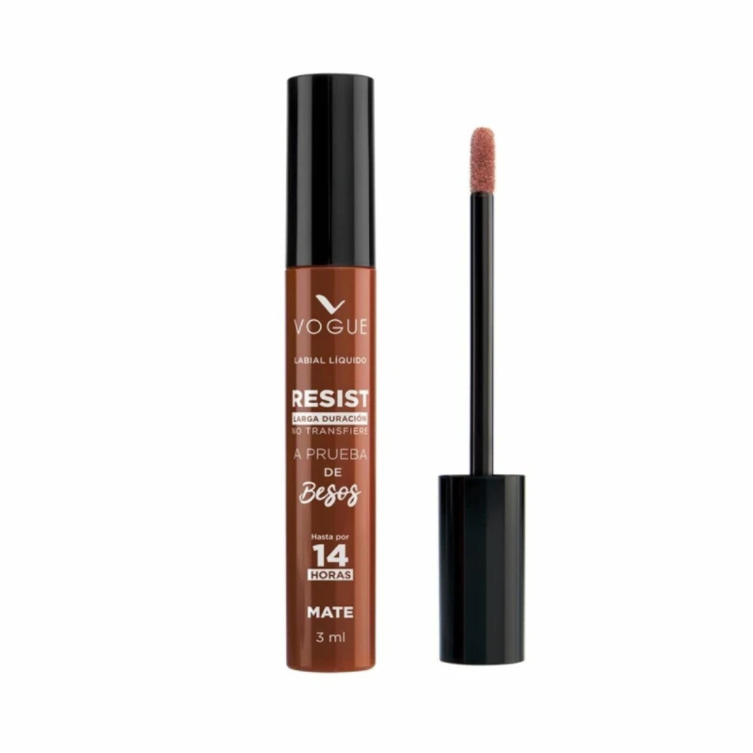 Labial Líquido Resist de Vogue – Tono Misteriosa: El Enigma de la Elegancia