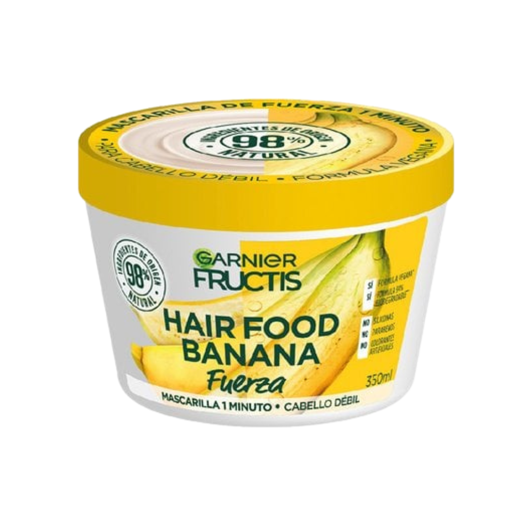 Garnier Fructis Hair Food Banana - Mascarilla Nutritiva 3 en 1