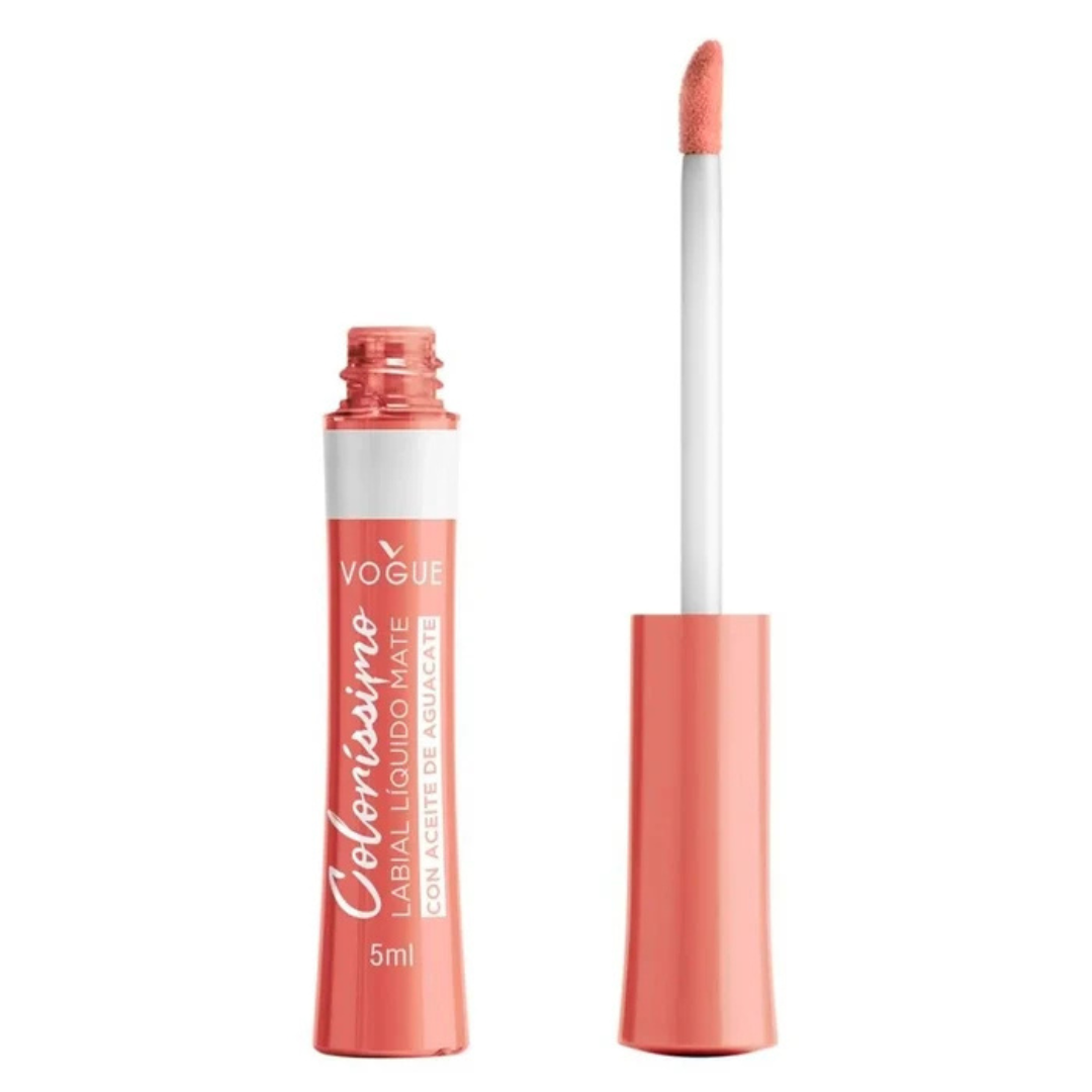 Labial Colorissimo Líquido de Vogue – Tono Sandia: Energía y Color Mate