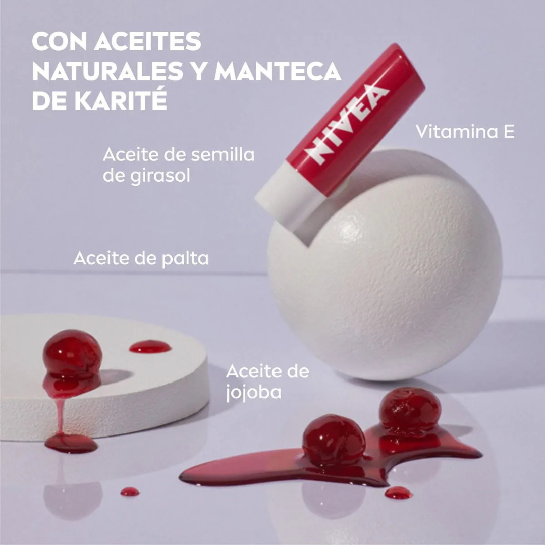 Nivea Lip Care - Cherry Shine