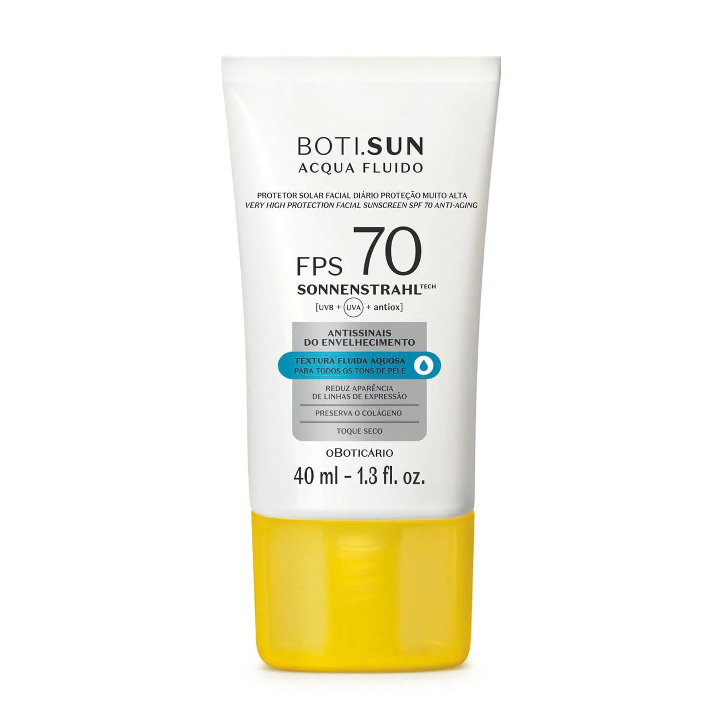 Boti.Sun Anti-Edad Protector Solar Facial Acqua Fluido FPS 70 – Antiseñal (40 ml)