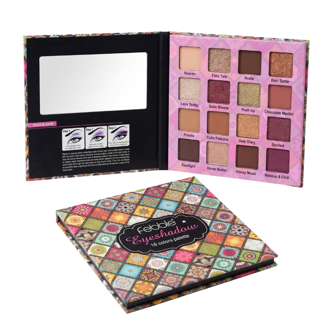 Febble 16 Colors Eyeshadow Palette - Tu Esencial de Color