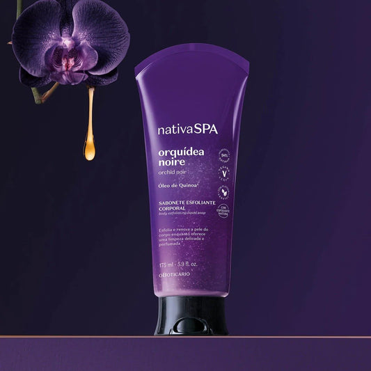 Jabón Líquido Exfoliante Corporal Nativa SPA Orquídea Noire – 175 ml