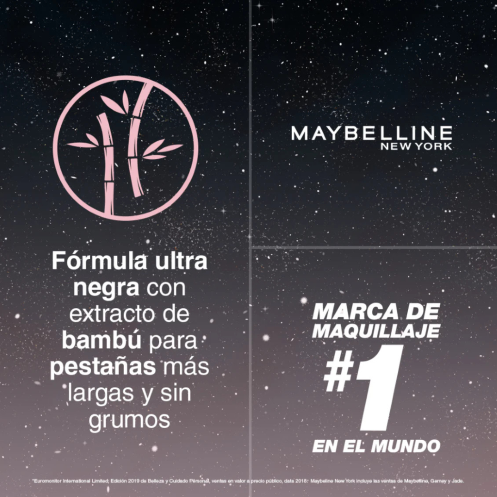 Máscara de Pestañas Lash Sensational Sky High – Cosmic Black | Maybelline