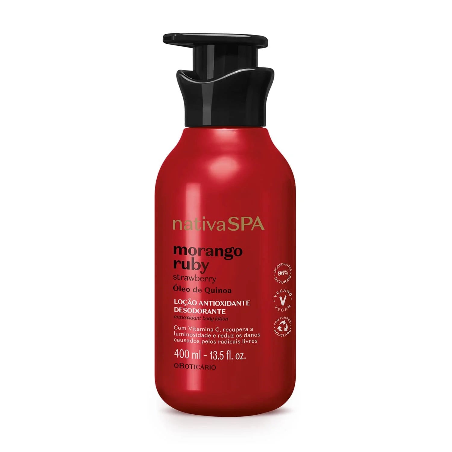 Crema Hidratante Corporal Morango Ruby – 400 ml – Nativa Spa | O Boticário