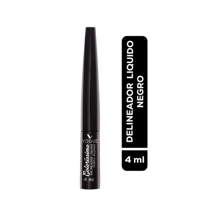 VOGUE Delineador Líquido Negro Colorissimo – 4ml