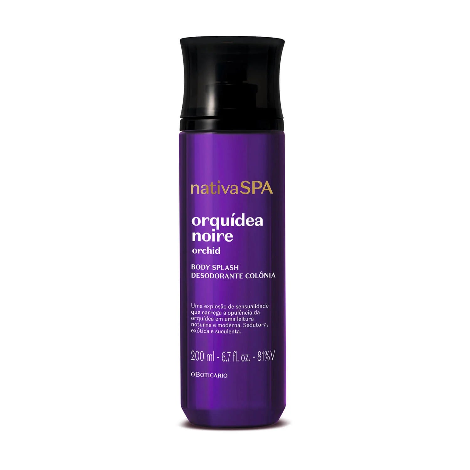 Body Splash Corporal Orquídea Noire – 200 ml – NSPA | O Boticário