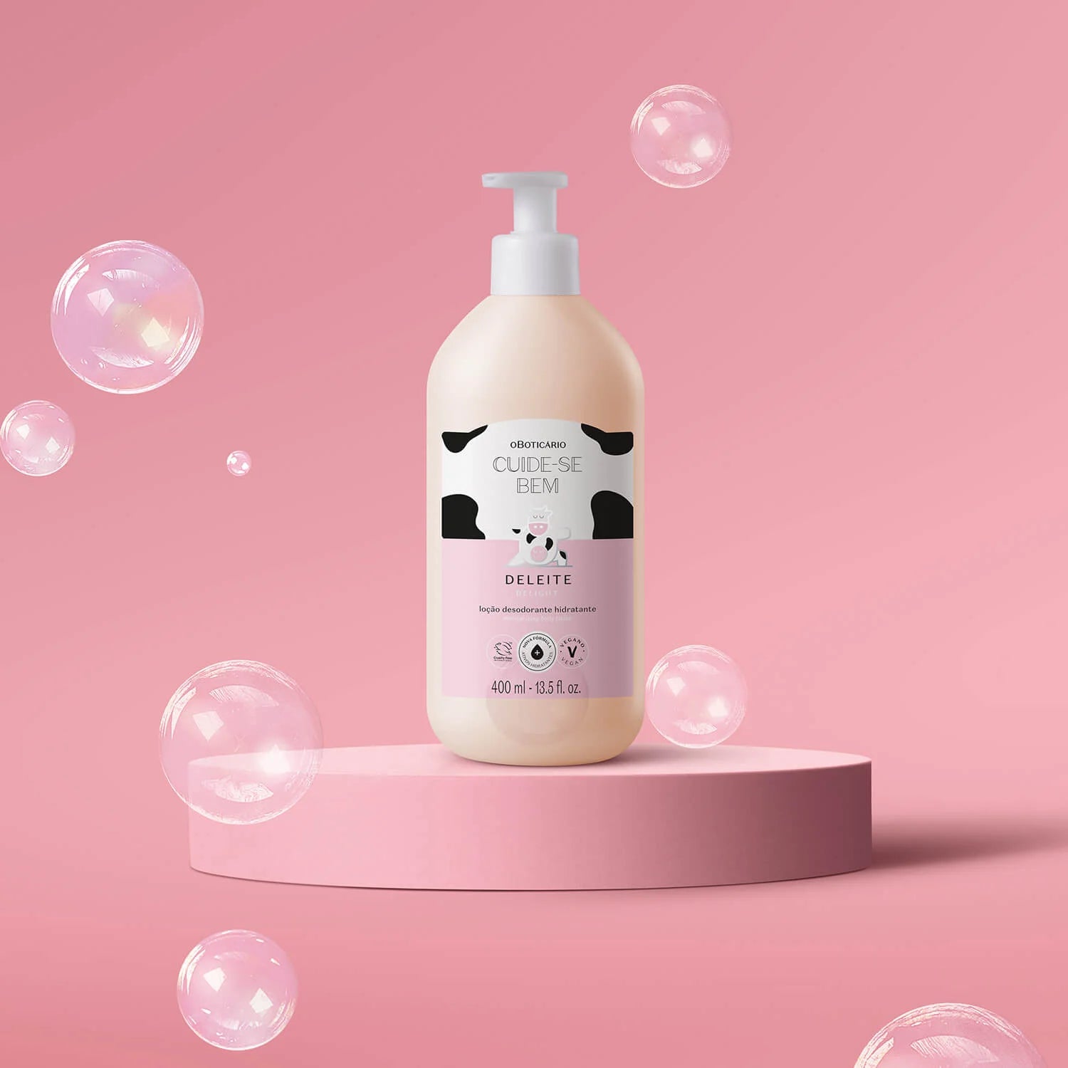 Crema Hidratante Corporal Cuide-se Bem Deleite – 400 ml