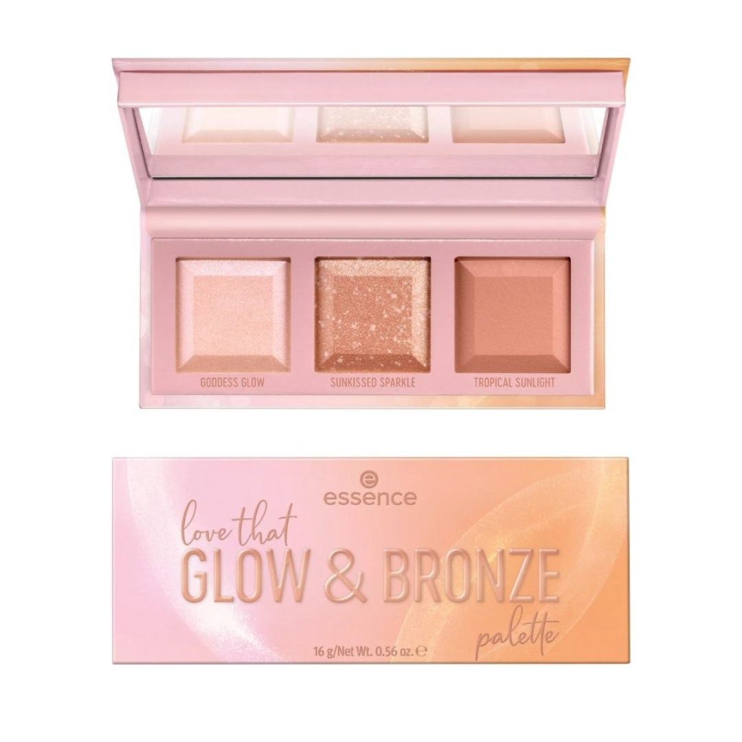 ESSENCE Paleta Bronceador e Iluminador Love That Glow & Bronze