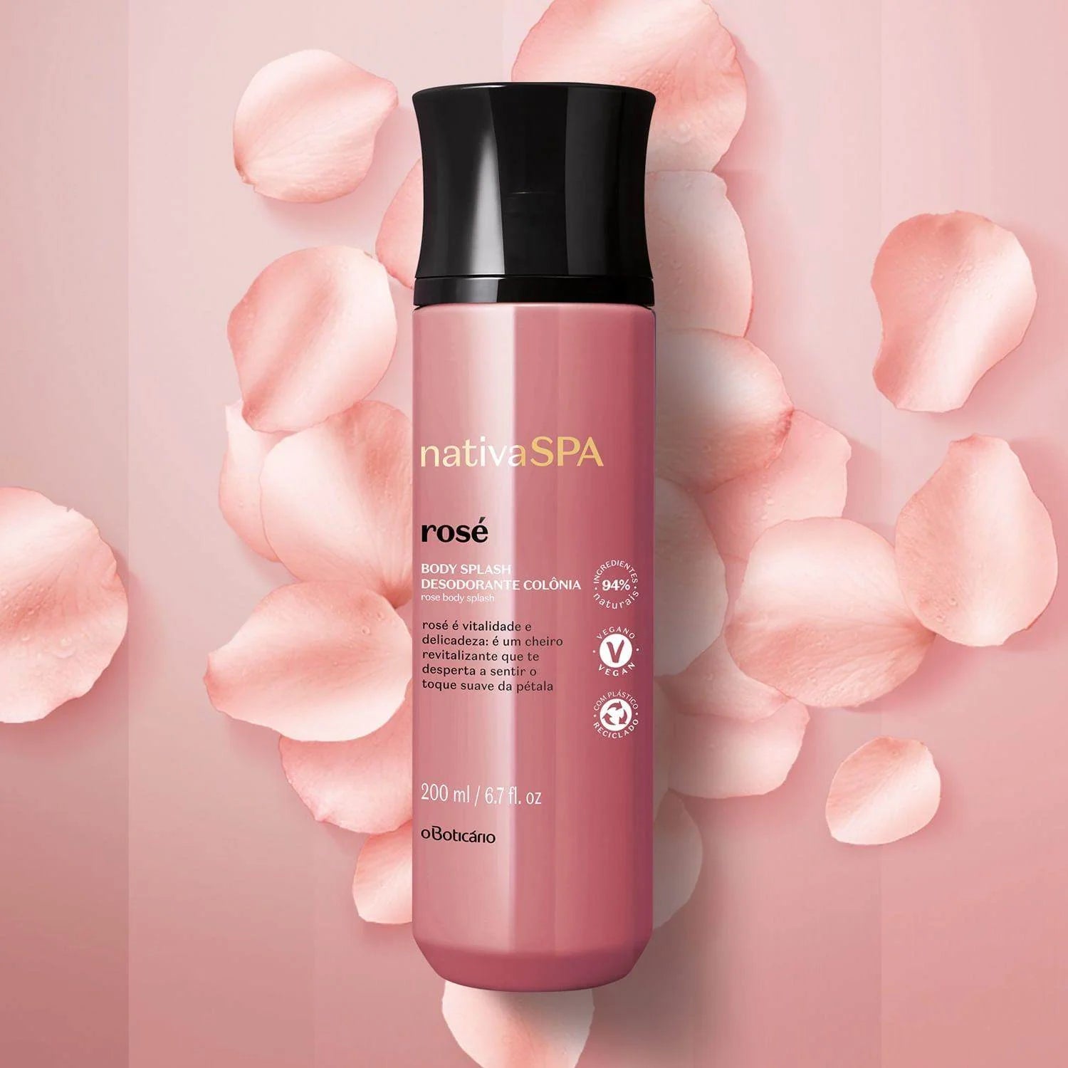 Body Splash Corporal Rose – 200 ml – Nativa Spa | O Boticário