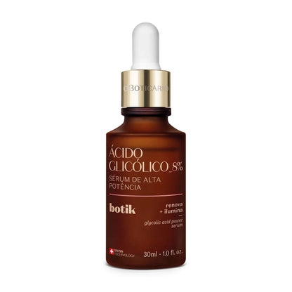 Sérum Facial con Ácido Glicólico 8 % de Alta Potencia – 30 ml – Botik | O Boticário
