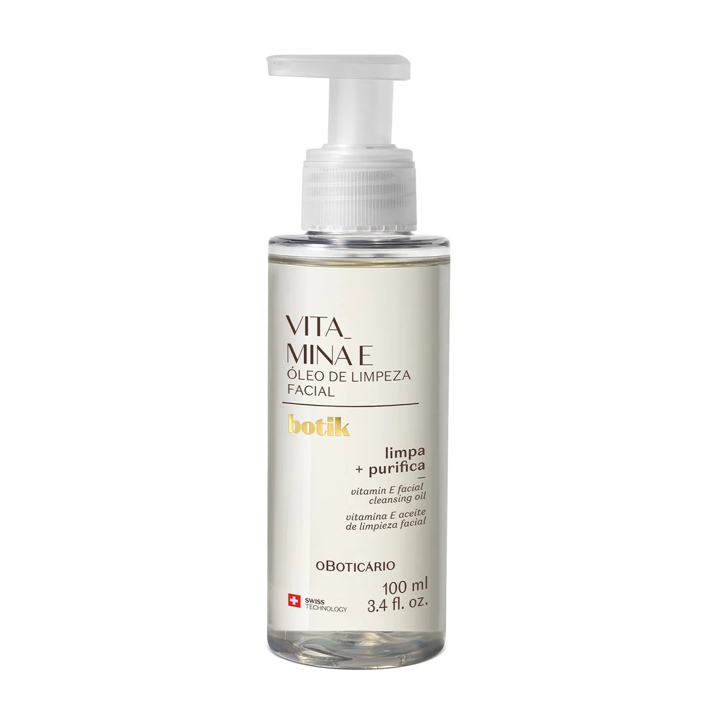 Aceite de Limpieza Facial con Vitamina E – 100 ml – Botik | O Boticário