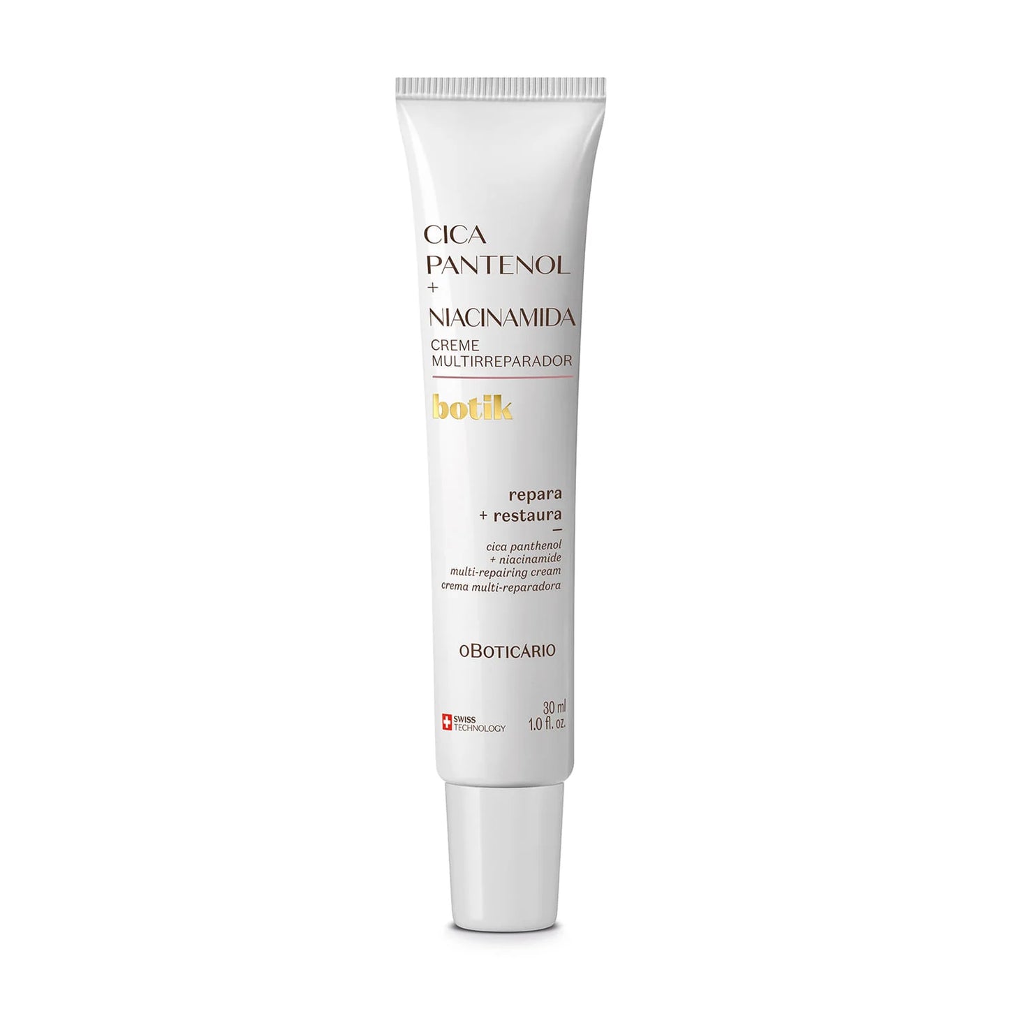 Crema Multireparadora Cica + Pantenol + Niacinamida – 30 ml – Botik | O Boticário