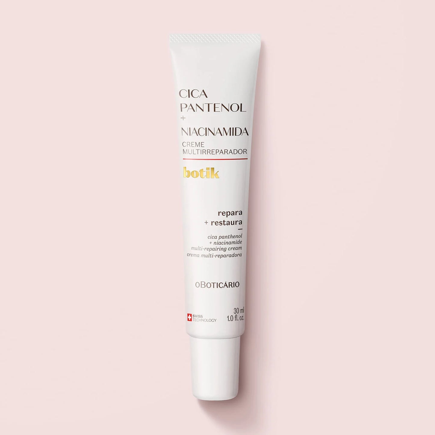 Crema Multireparadora Cica + Pantenol + Niacinamida – 30 ml – Botik | O Boticário