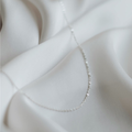 Cadena Minimalista de Eslabones Espejados – Plata 925 (45 cm)