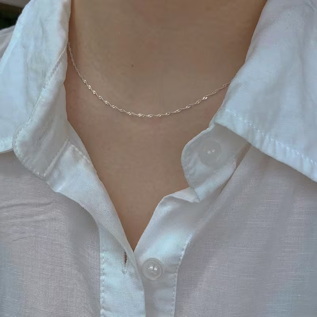 Cadena Singapur Entorchada – Plata 925 (45 cm)
