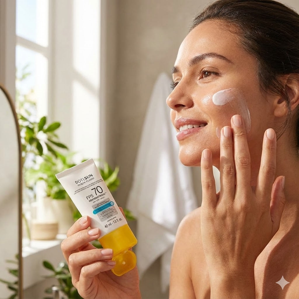 Boti.Sun Anti-Edad Protector Solar Facial Acqua Fluido FPS 70 – Antiseñal (40 ml)