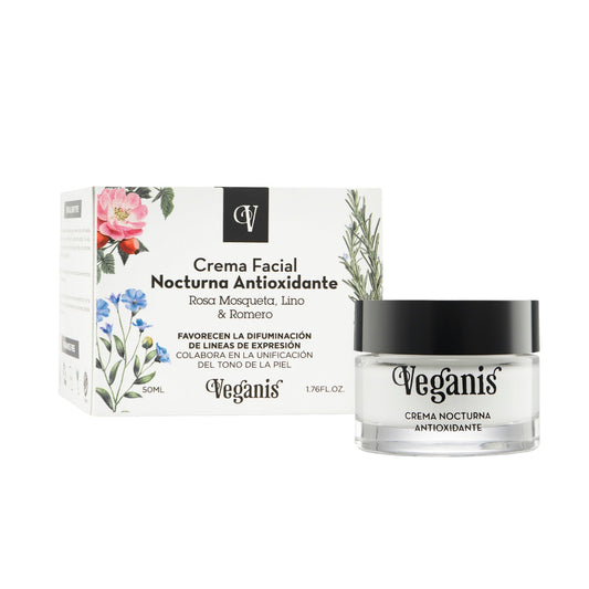Crema Facial Nocturna Antioxidante – 50 ml | Veganis