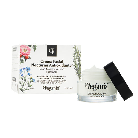 Crema Facial Nocturna Antioxidante – 50 ml | Veganis