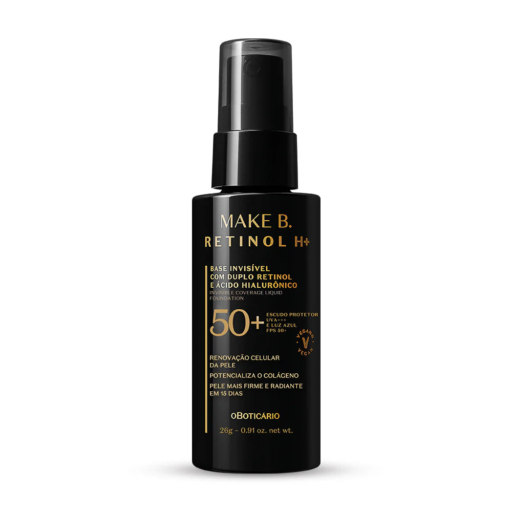 Base Líquida Retinol H+ Invisible (Sin Color) – 26 g