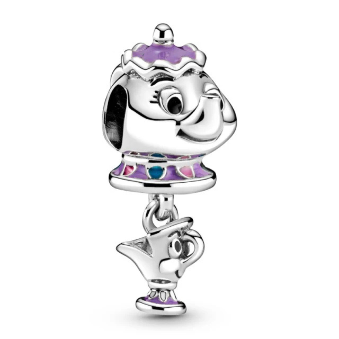 Charm Sra. Potts y Chip – Plata .925 | Disney La Bella y la Bestia