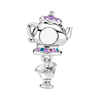 Charm Sra. Potts y Chip – Plata .925 | Disney La Bella y la Bestia