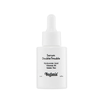 Sérum Double Trouble – Ácido Hialurónico + Vitamina B5 – 30 ml | Veganis