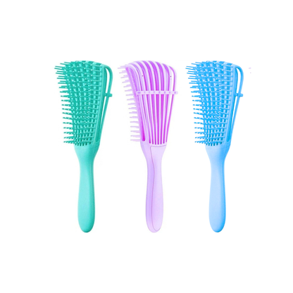 Cepillo Desenredante Flexible – Para Cabello Rizado, Ondulado y Afro