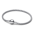Pulsera de Cadena Trenzada – Plata .925 - Talla 18