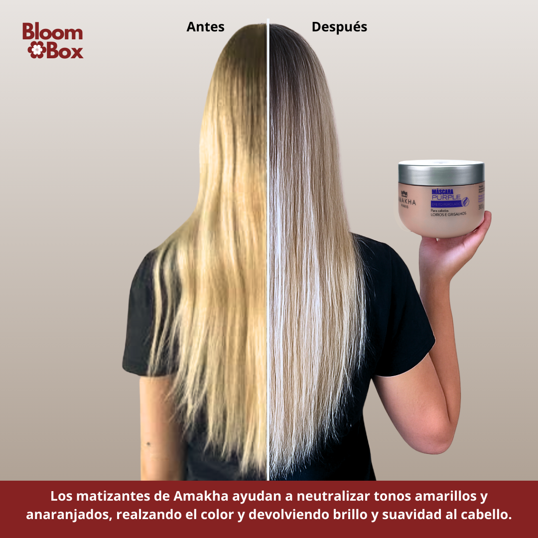 Máscara Matizadora Purple Amakha Paris | Efecto Perlado – 300 g