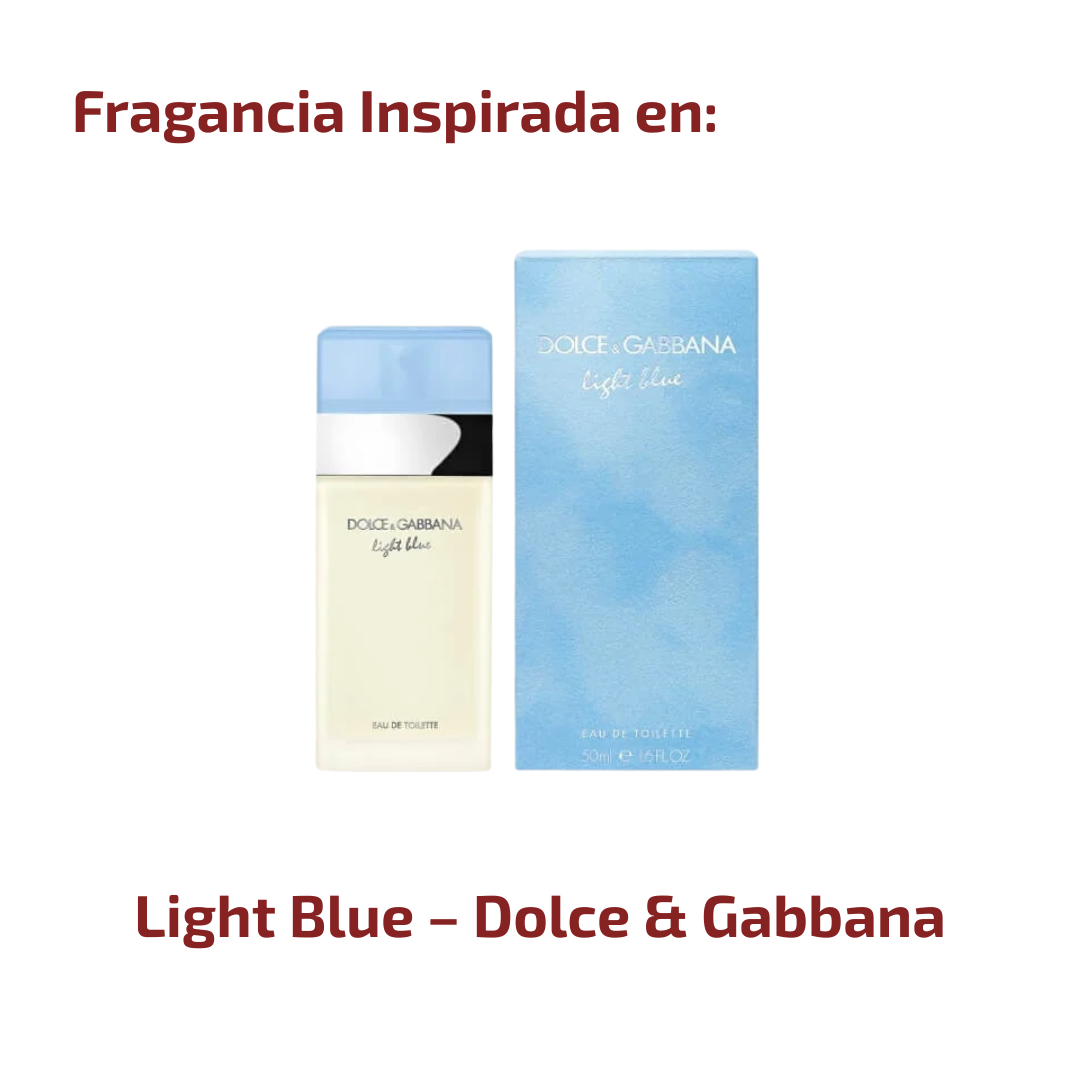 Perfume Elegance Light Blue - 15 ml: Femenino Floral Frutal