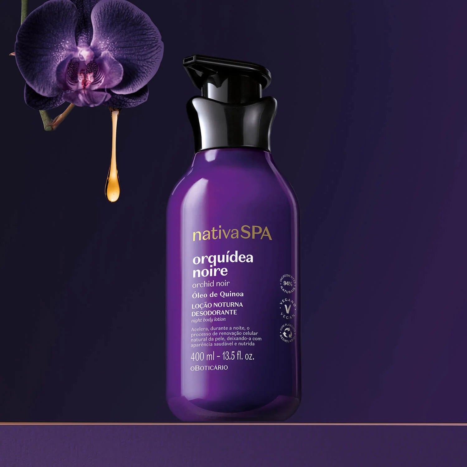 Crema Hidratante Corporal Nativa SPA Orquídea Noire – 400 ml